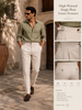 High-Waisted Linen Trousers
